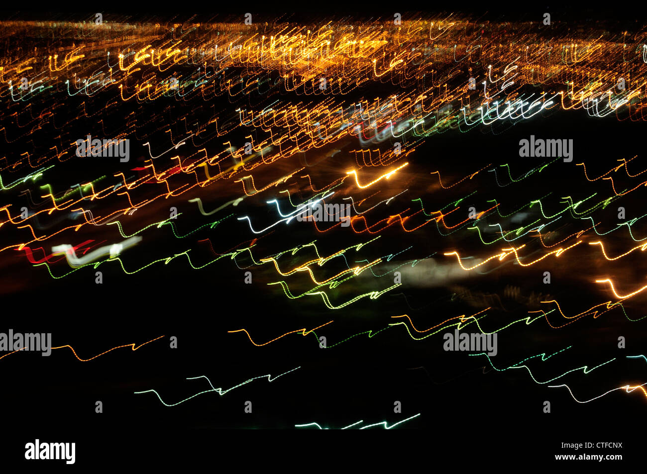 Winnipeg city lights from the air Winnipeg, Manitoba, Canada Stock Photo