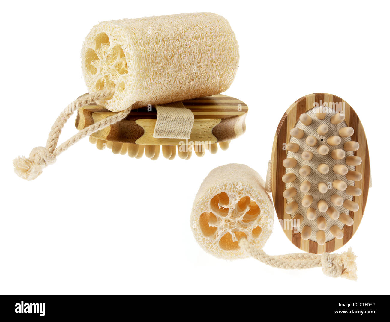 Loofahs and Body Brushes Stock Photo Alamy