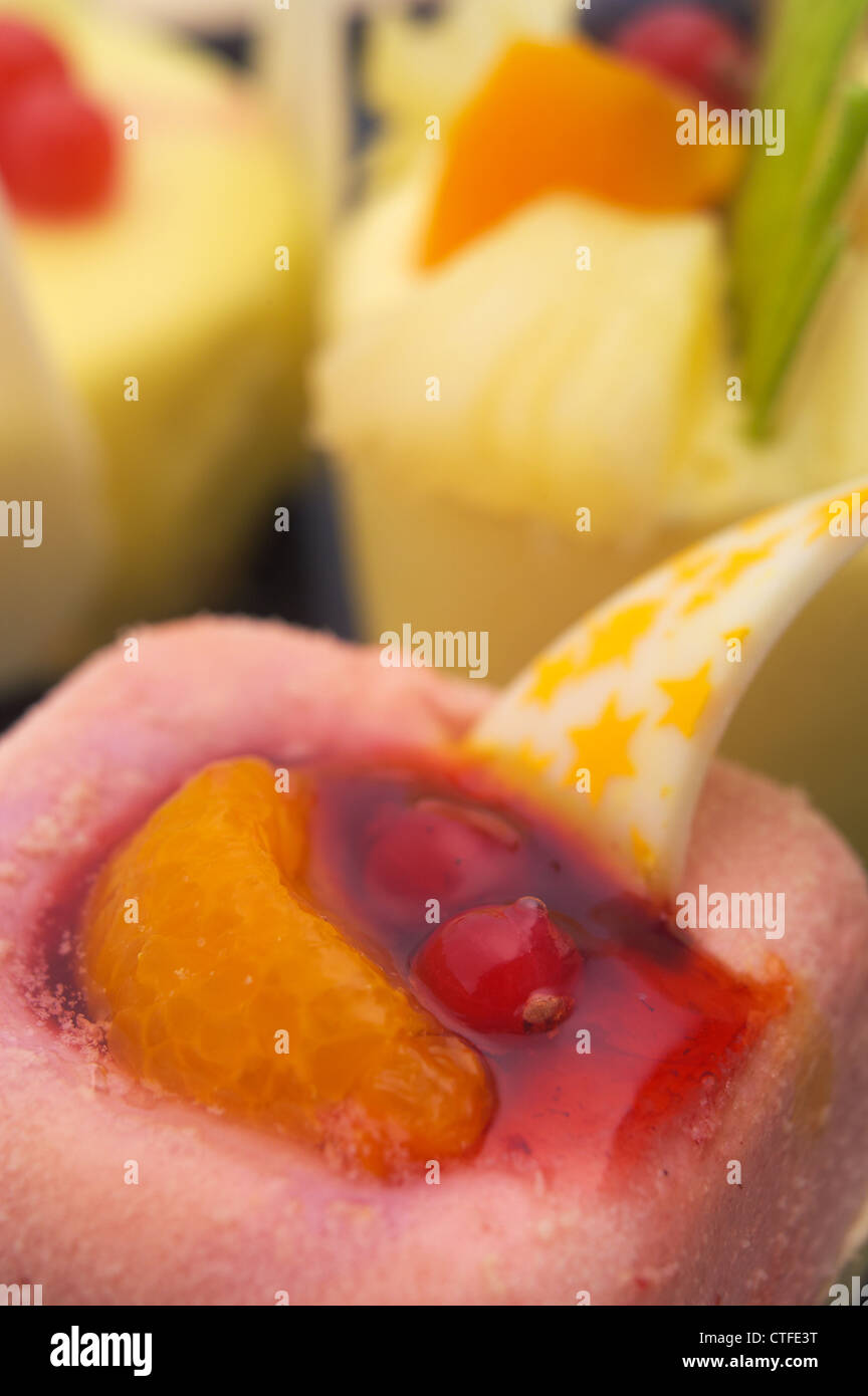 fresh berry fruit cream cake pastry closeup Stock Photo Alamy