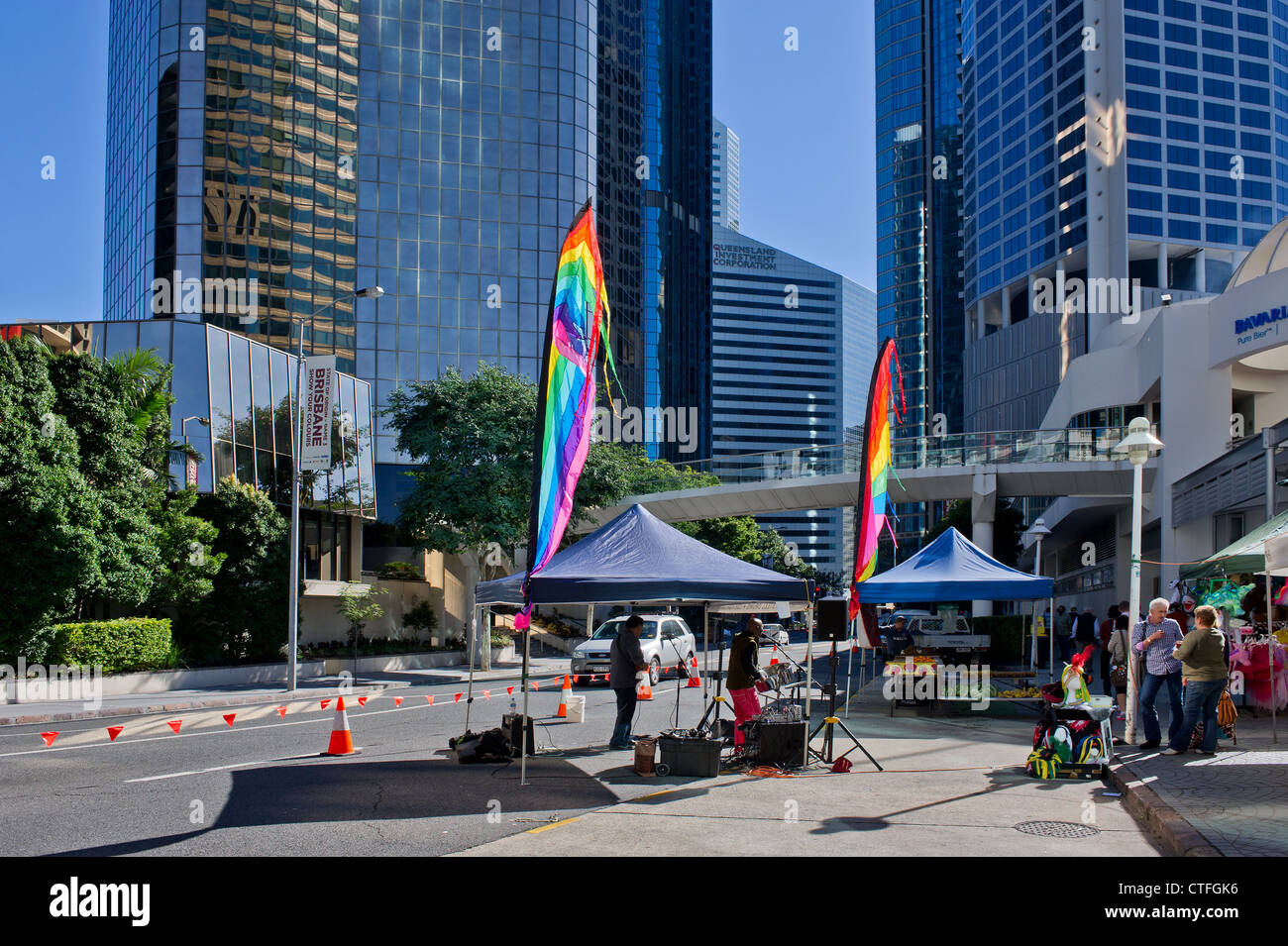 Brisbane City centre Stock Photo
