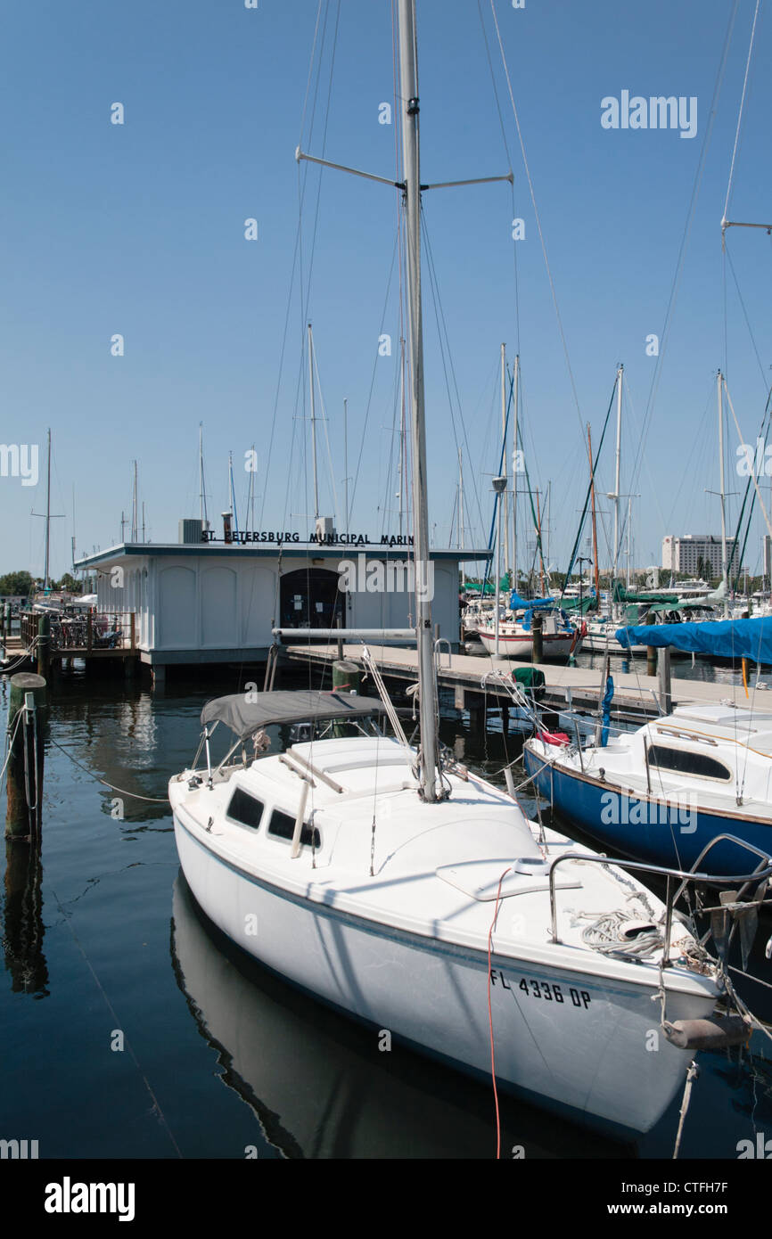 St. Petersburg Municipal Marina St. Petersburg Florida US Stock Photo
