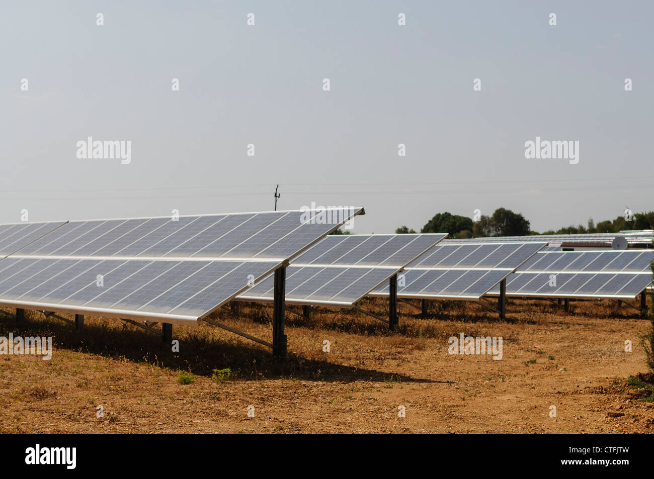 Photovoltiac solar panels Stock Photo