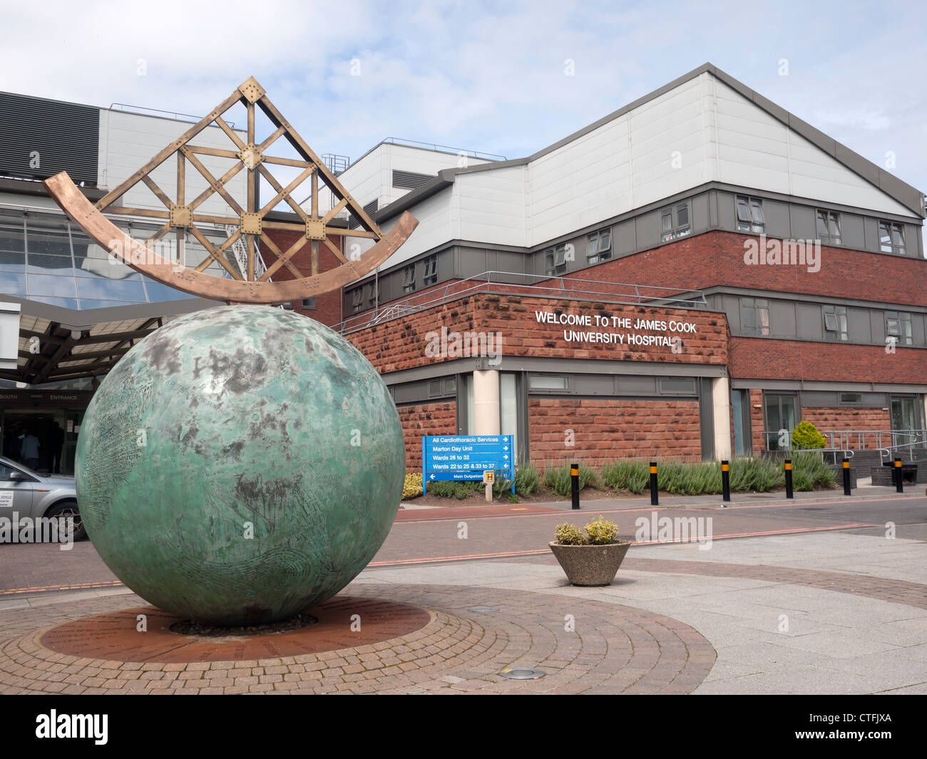 The South Entrance of The James Cook University Hospital Middlesbrough