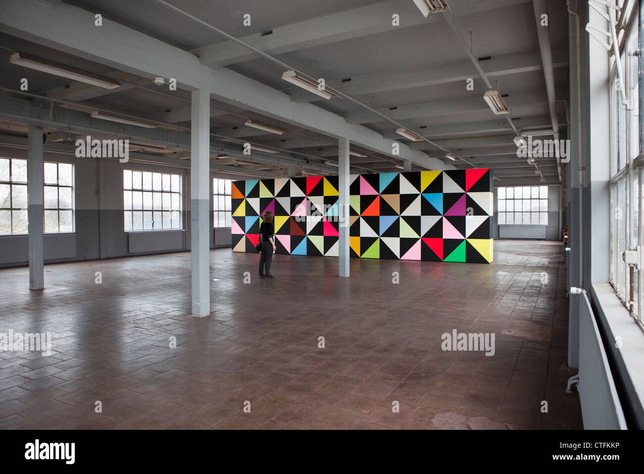 The Netherlands, Eindhoven, Piet Hein Eek Art Gallery. Painter Jan Van Der Ploeg, title: Wonderwall. Stock Photo