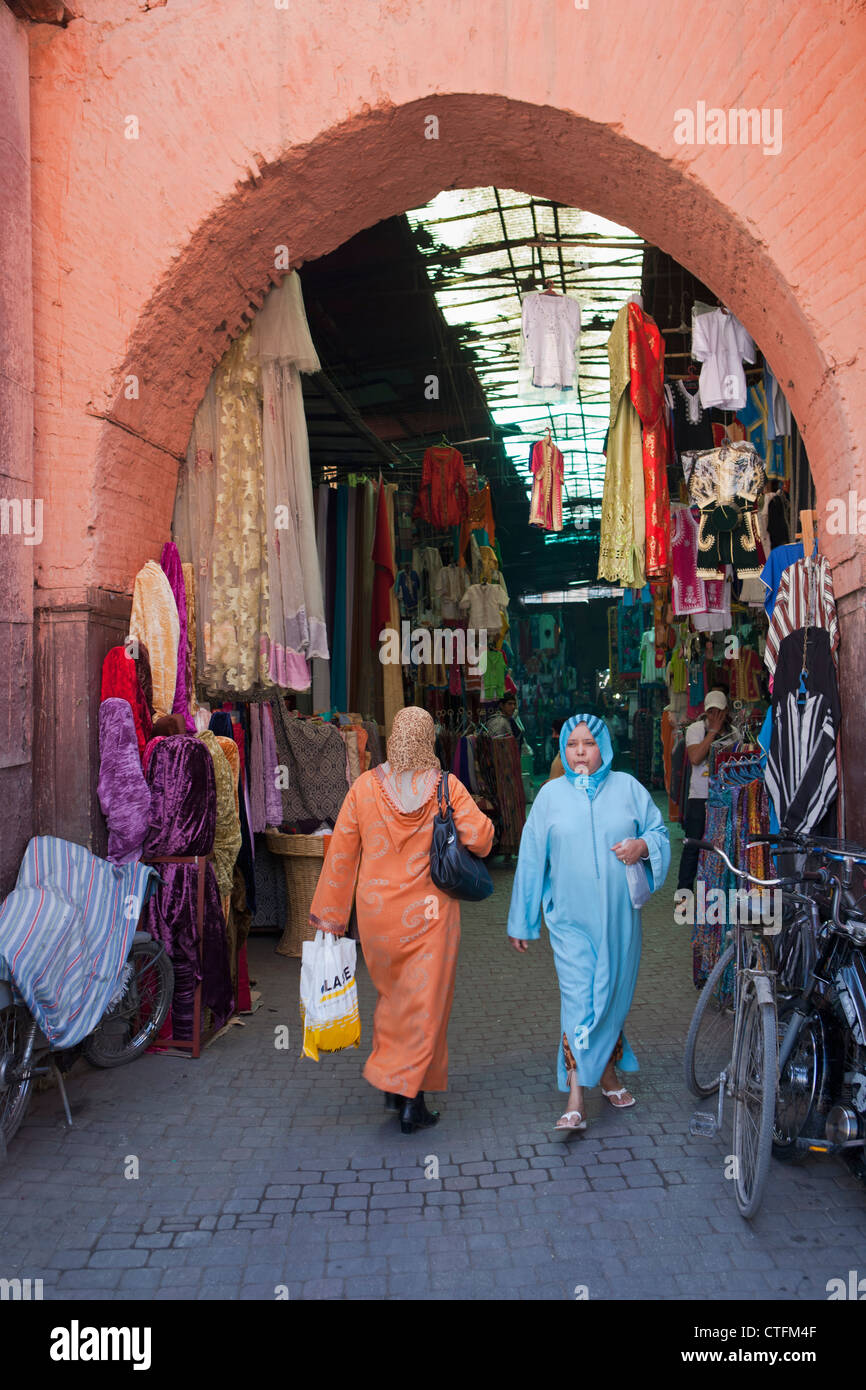 Morocco, Marrakech Medina, market, souq or souk Stock Photo