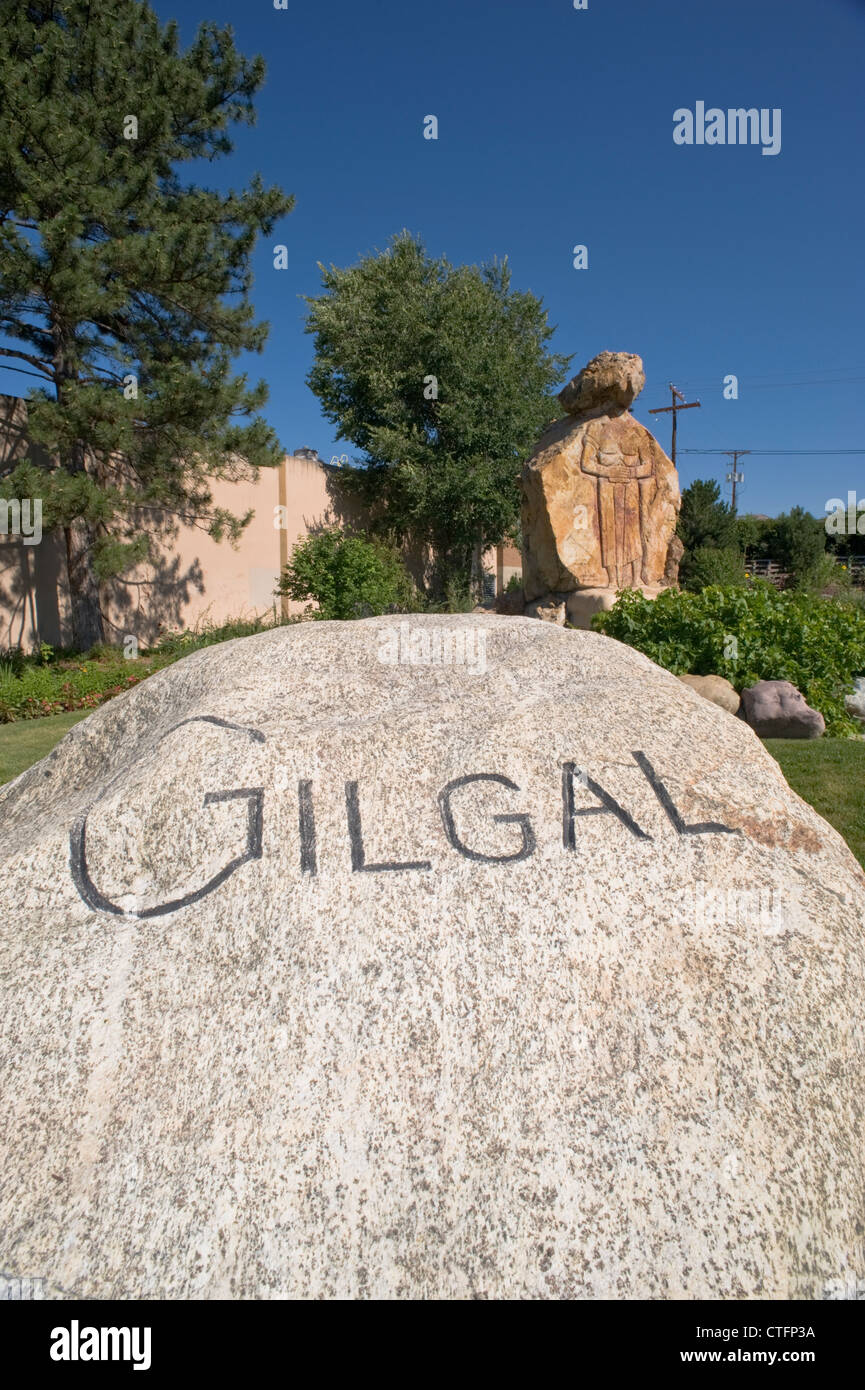 Gilgal Garden, designated as a "visionary art environment", is filled with unusual symbolic statuary associated with Mormonism. Stock Photo