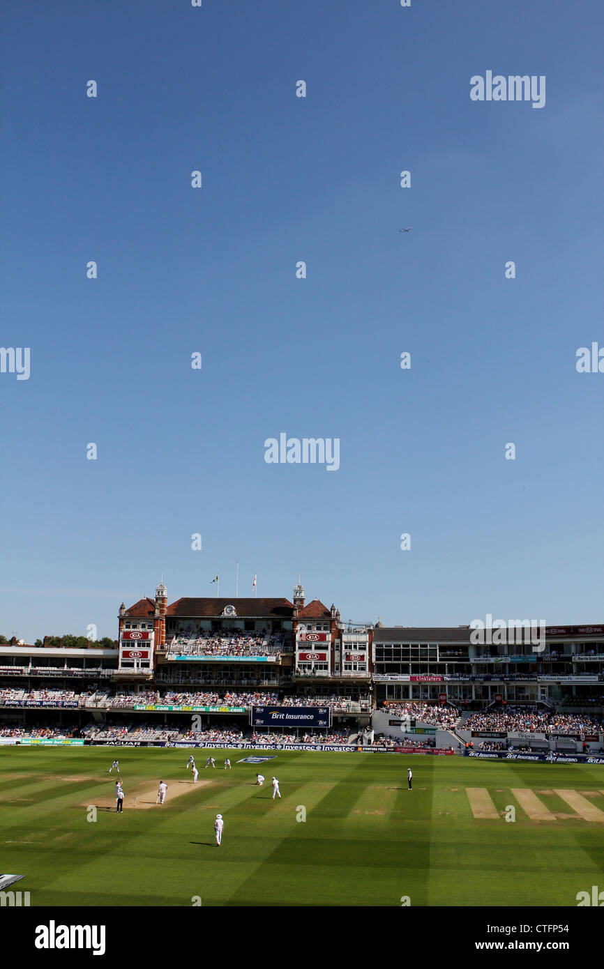 The Oval cricket ground, Kennington, London. England v South Africa. 2nd Test. 2012. Stock Photo