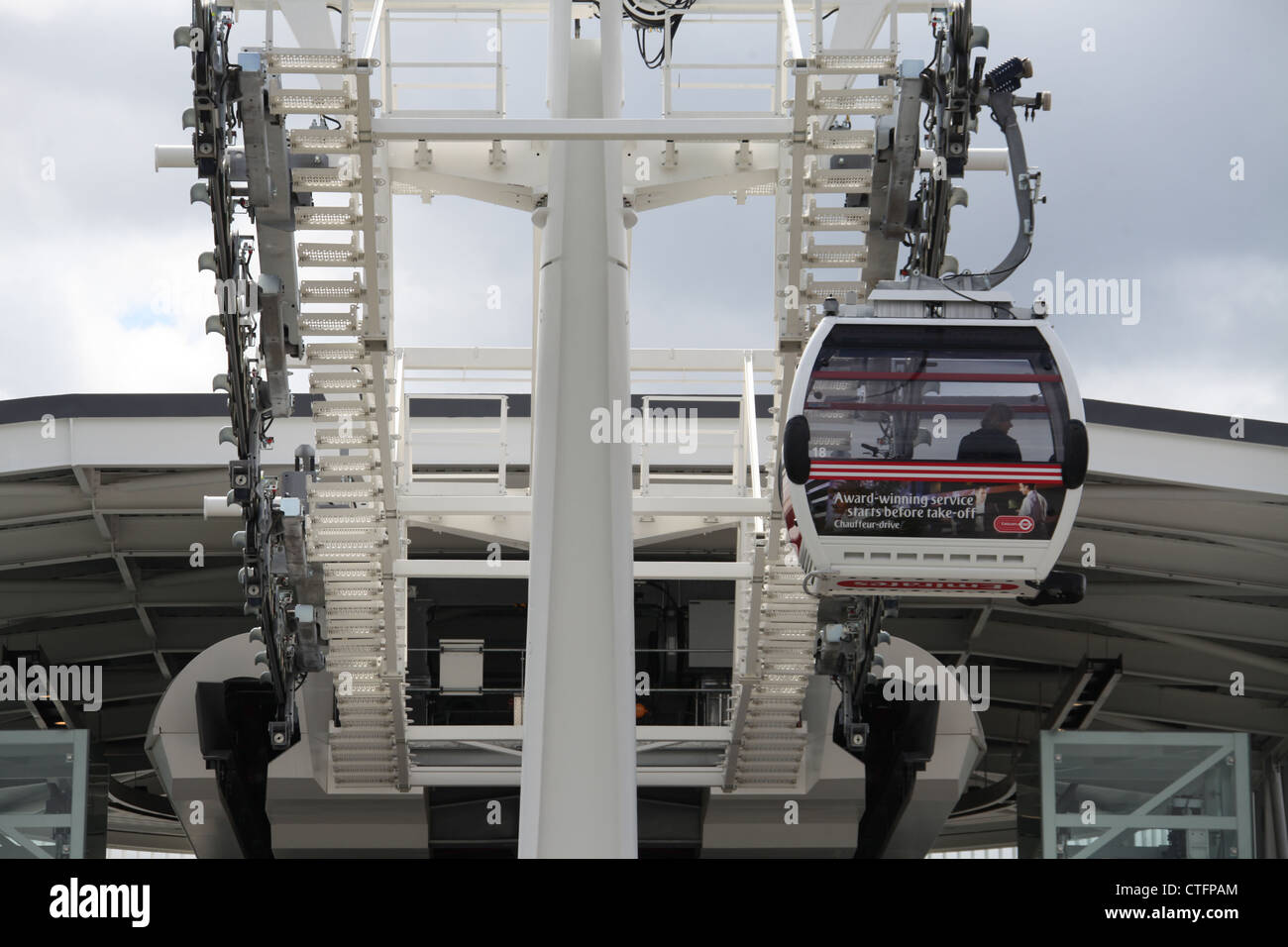 Emirates Air Line also known as the Thames Cable Car which links North ...