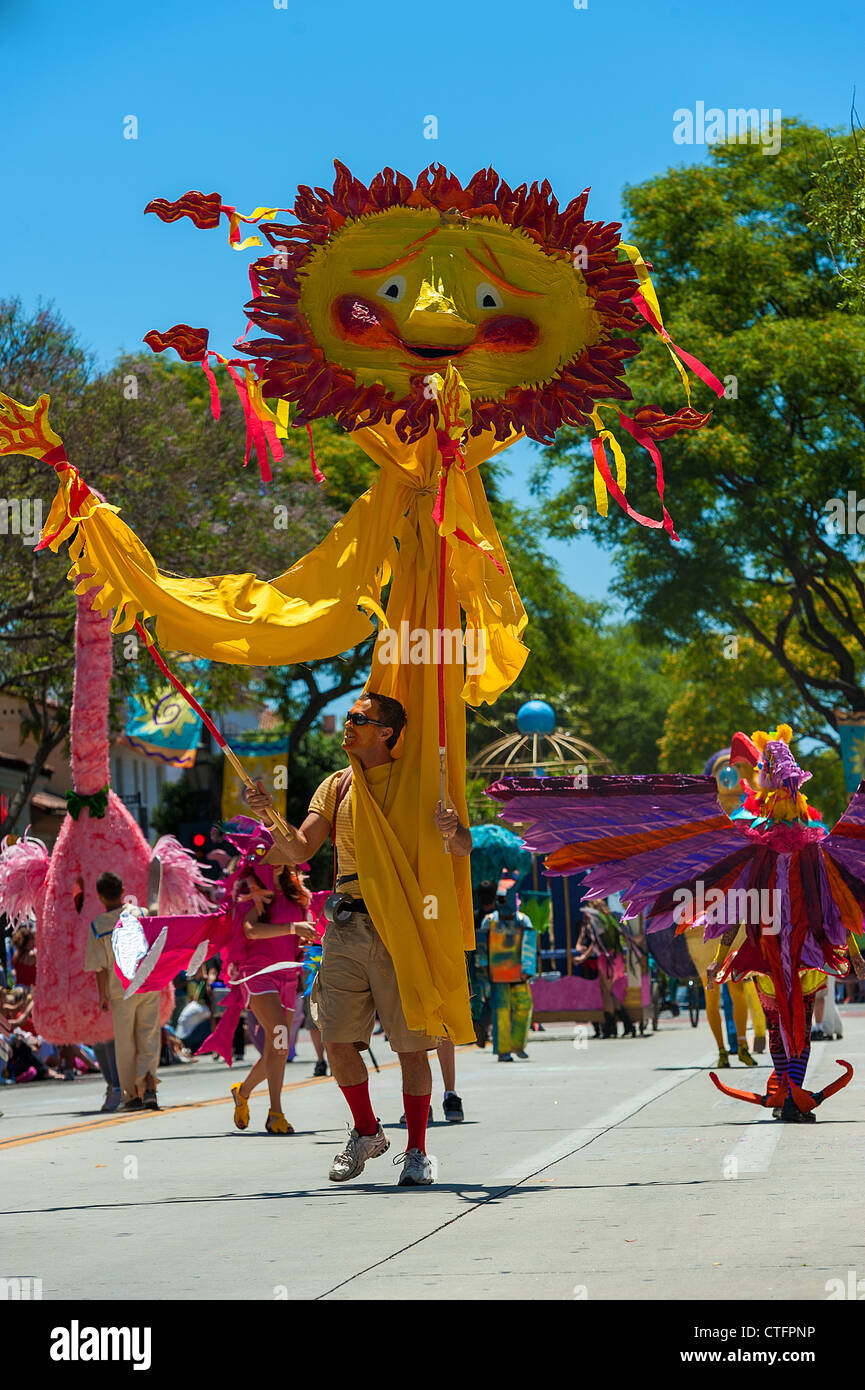 Summer Solstice parade , Santa Barbara , 2012. Stock Photo