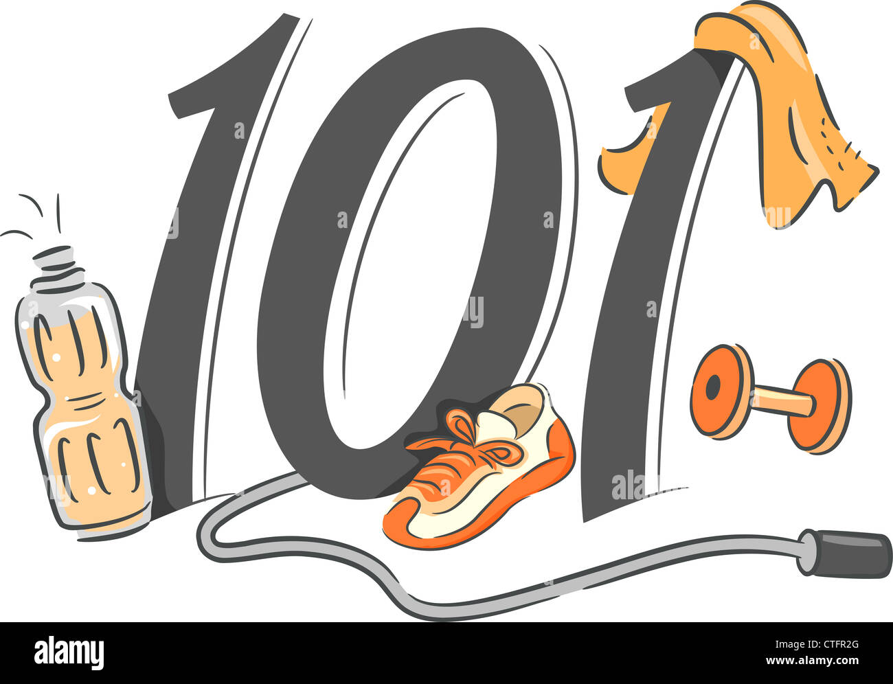 Illustration Depicting the Basics of Exercising - Fitness 101 Stock ...