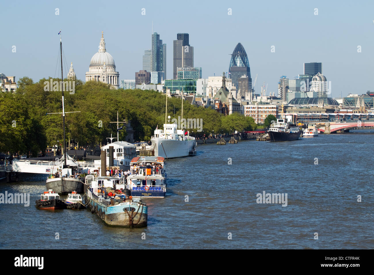 River Thames, London, Sunday 27 May 2012. Stock Photo