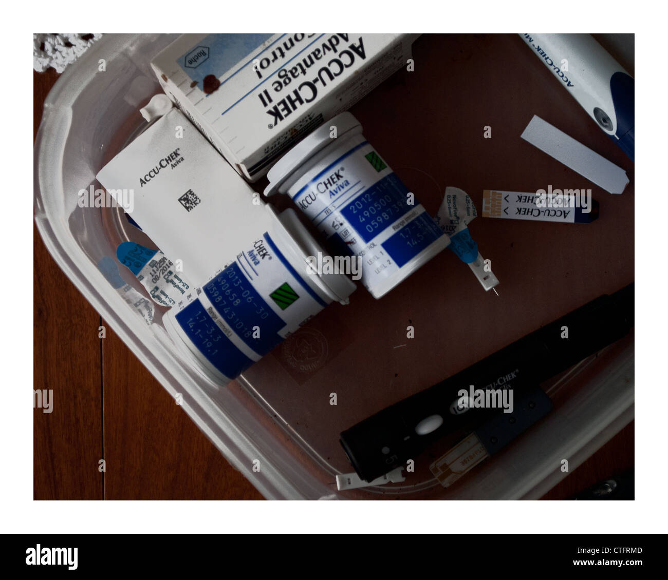 Type 1 Diabetics Medication Stock Photo