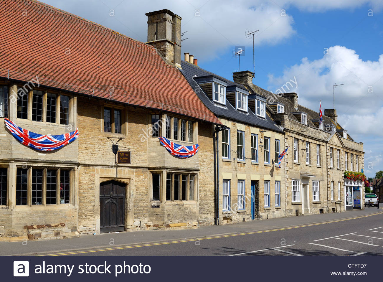 The Old House, Market Square, Higham Ferrers, Northamptonshire Stock