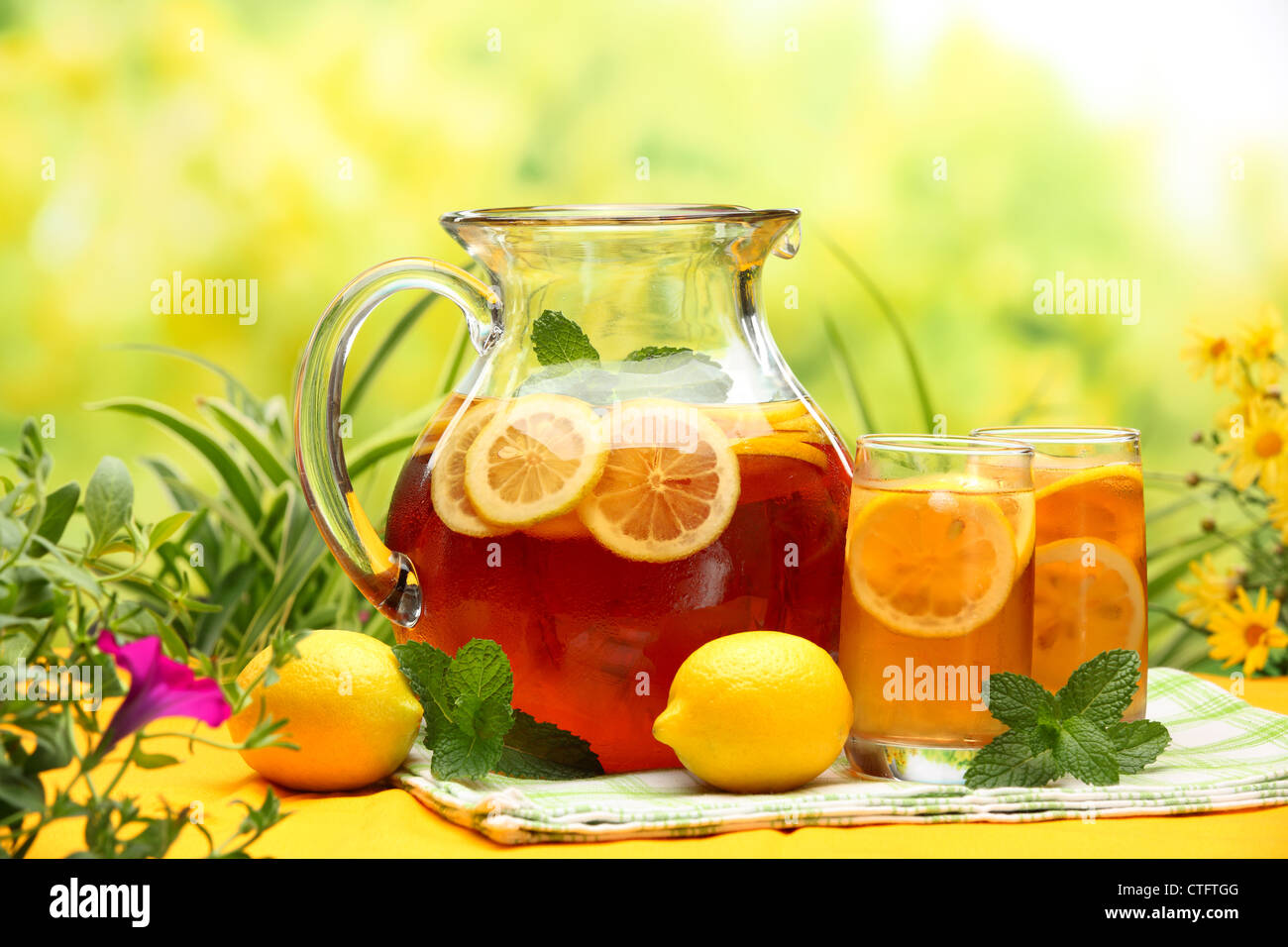 Ice tea pitcher hi-res stock photography and images - Alamy