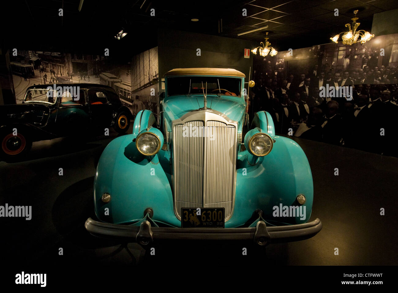 Italy, Piedmont, Turin, Museo dell'automobile, automobile museum, Packard super eight 1501, USA 1937 Stock Photo
