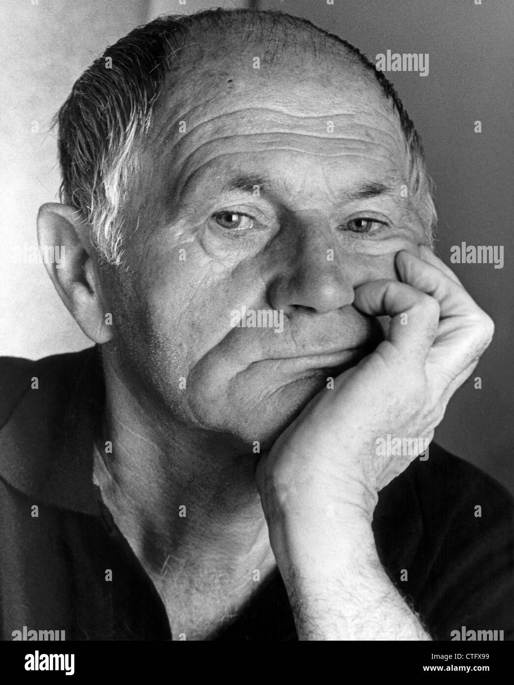 Famous Czech writer Bohumil Hrabal. Czechoslovakia, 1984. CTK Photo/Karel Kestner Stock Photo