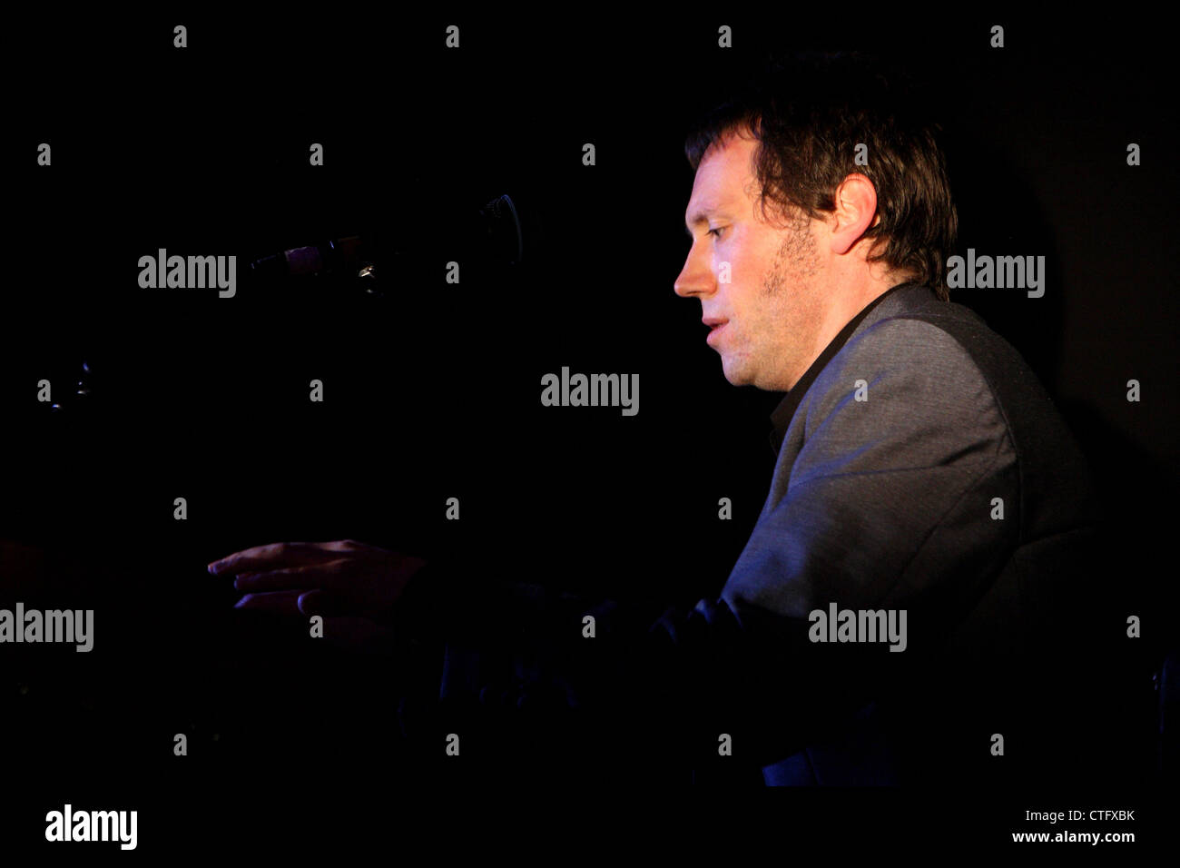 Joel White keyboard player Stock Photo