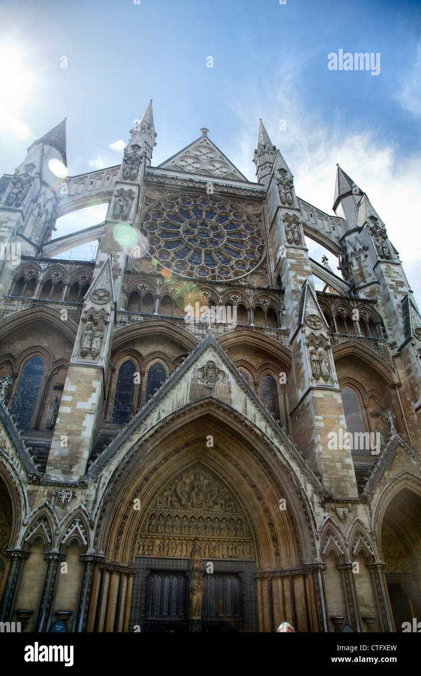 Westminster Abbey in London -UK Stock Photo