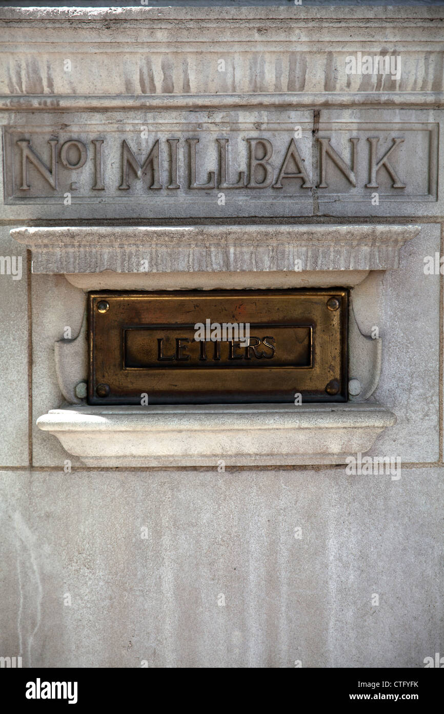 No.1 Millbank Letters Depository - Westminster - London UK Stock Photo