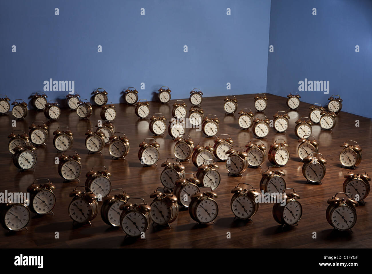 alarm,alarms,bells,brass,clock,clocks,deadlines,fashioned,floor,hours,many,metal,minutes,multiple,numbers,old,retro,ringers,rows,time,timers,vintage,wood,wooden Stock Photo