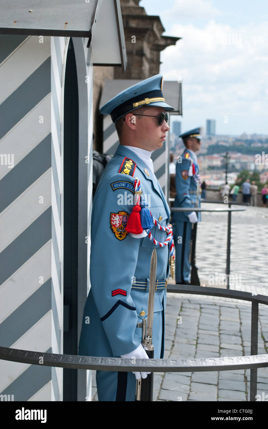 Prague,Castle Guard Stock Photo