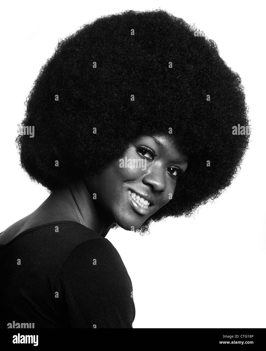 70s Looks Afro Girl