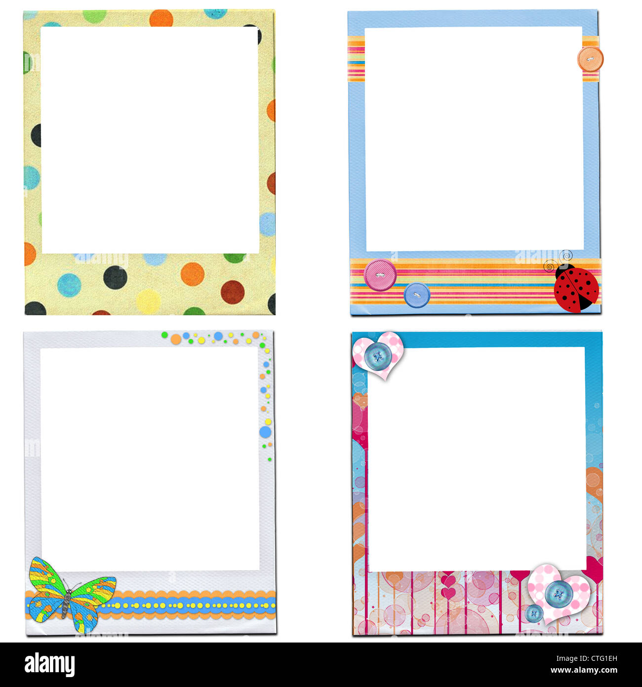 design of kids photo frame Stock Photo - Alamy