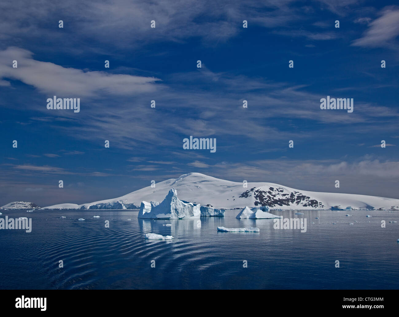 Gerlache Strait, Antarctic Peninsula Stock Photo
