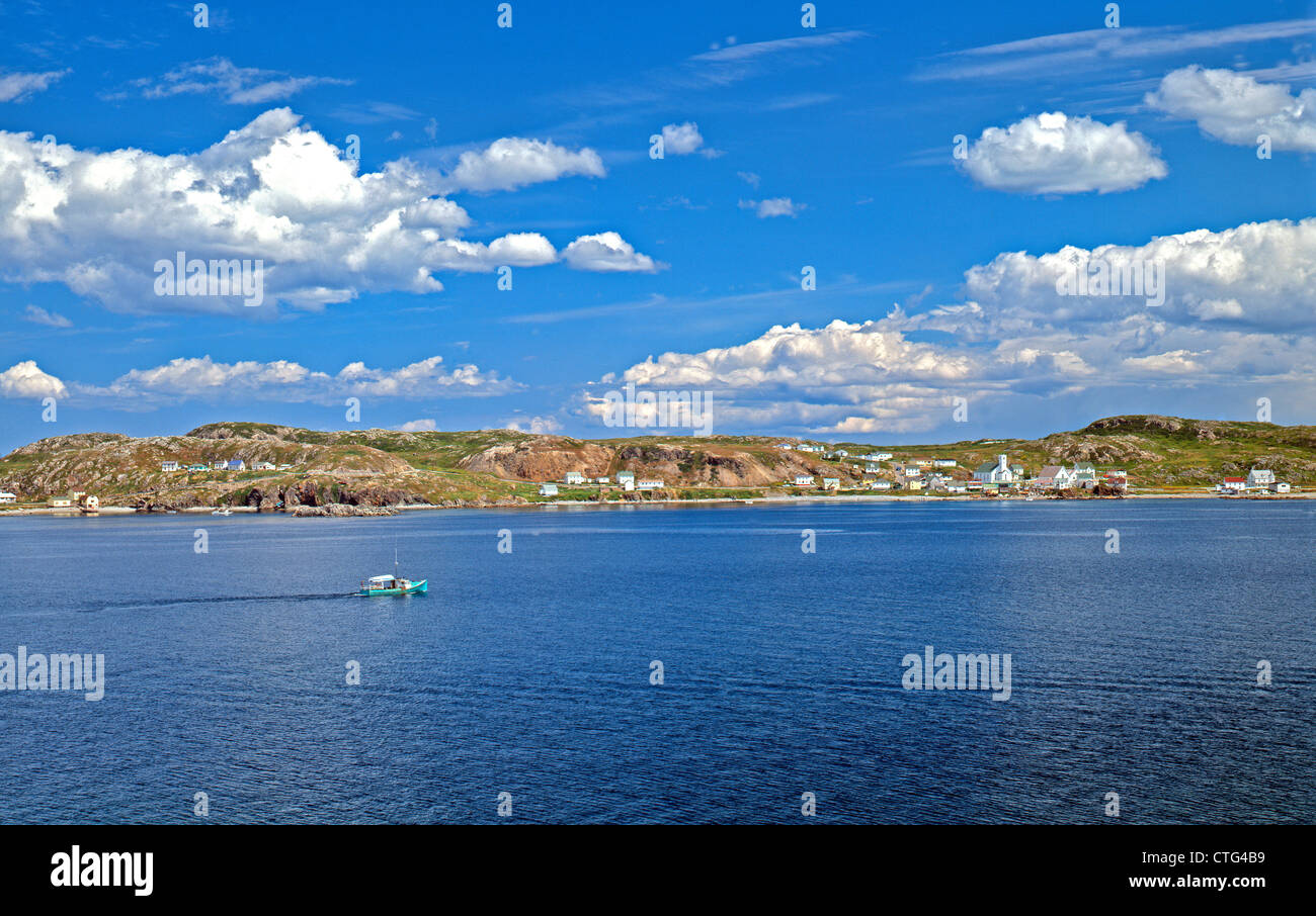 Twillingate in Newfoundland and Labrador Fishing Villages and Lighthouses on in Eastern Canada,East Coast;Canada;North America Stock Photo