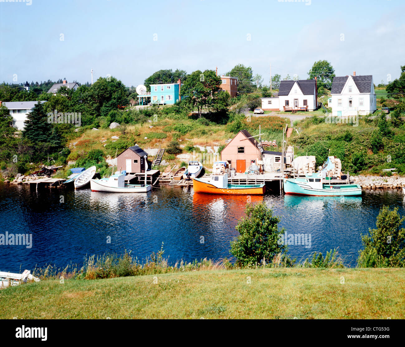 Near Peggy's Cove Fishing Villages in Eastern Canada, Nova Scotia;;East Coast;Canada;North America Stock Photo