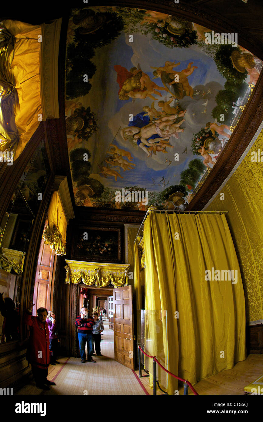 King's Dressing Room, decorated by Antonio Verrio, Hampton Court