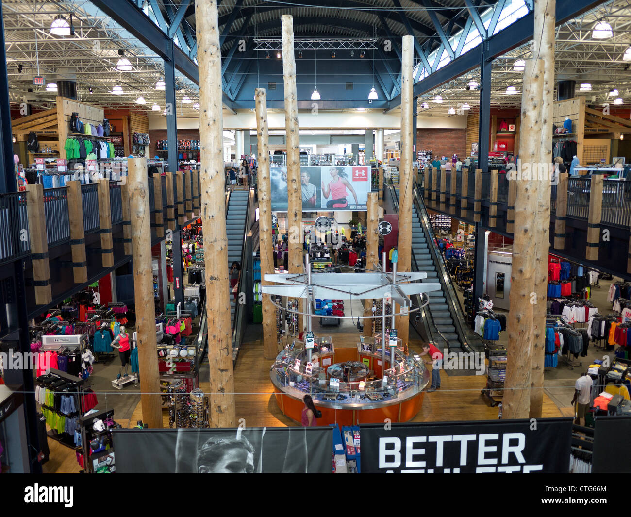 dicks sporting goods inside store interior Stock Photo