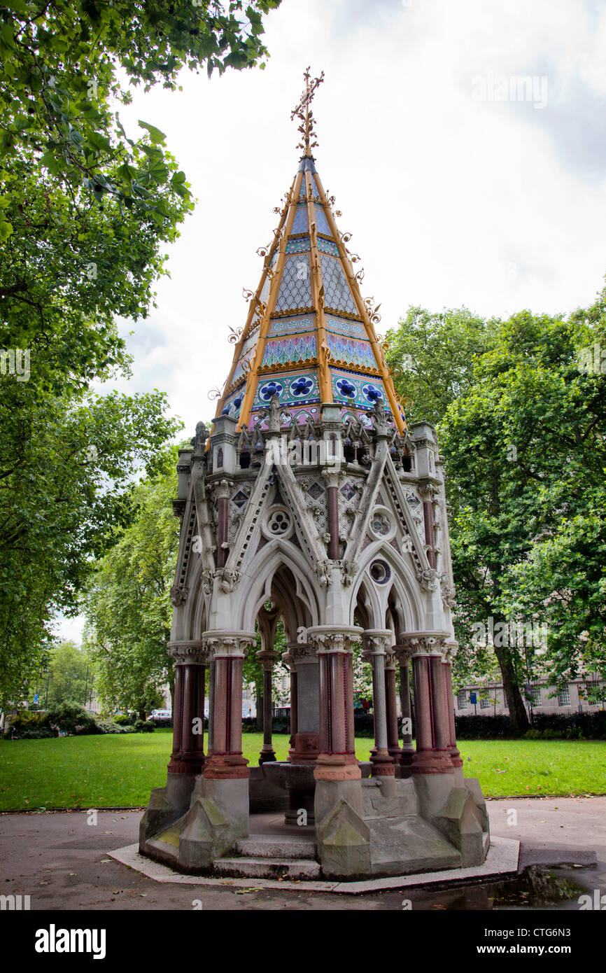 Buxton Memorial in Victoria Tower Gardens on Millbank in London UK Stock Photo