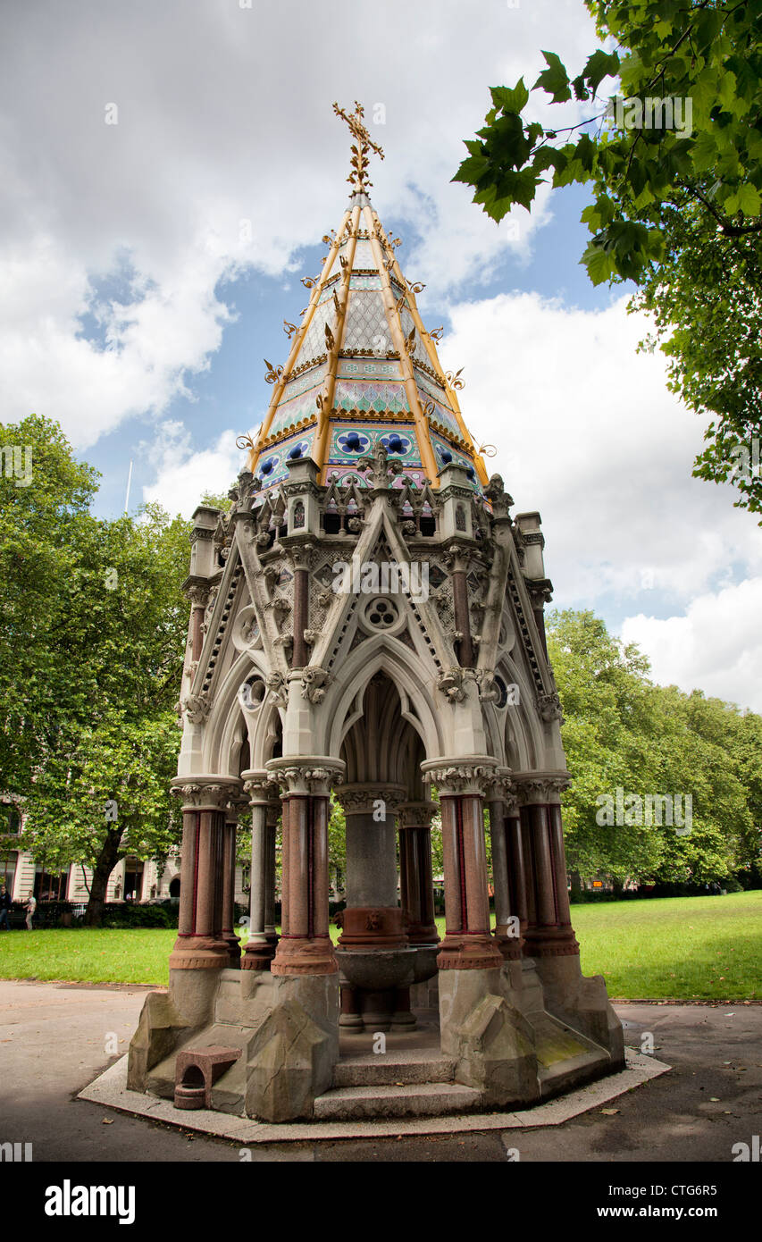 Buxton Memorial in Victoria Tower Gardens on Millbank in London UK Stock Photo
