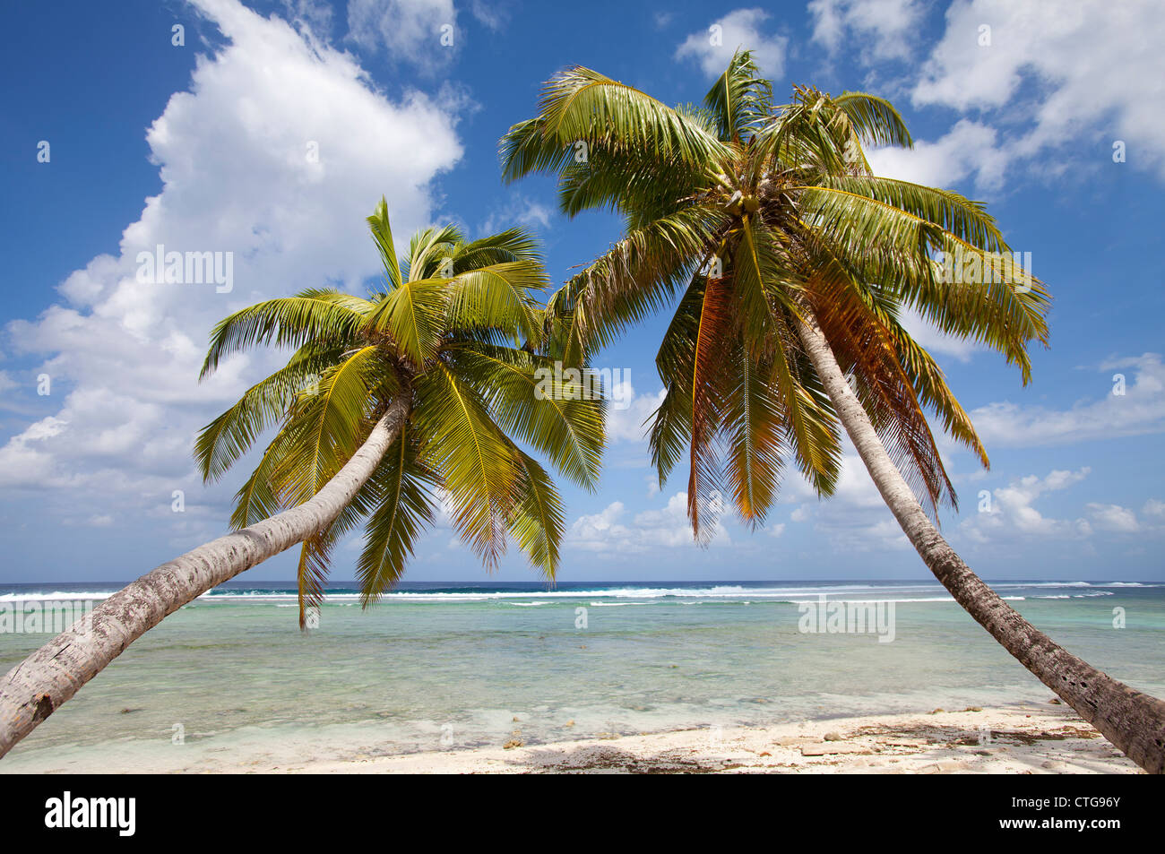 dreambeach on cocos keeling Atoll indian ocean Stock Photo
