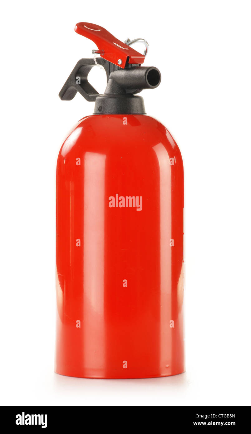 Fire extinguisher isolated on white Stock Photo