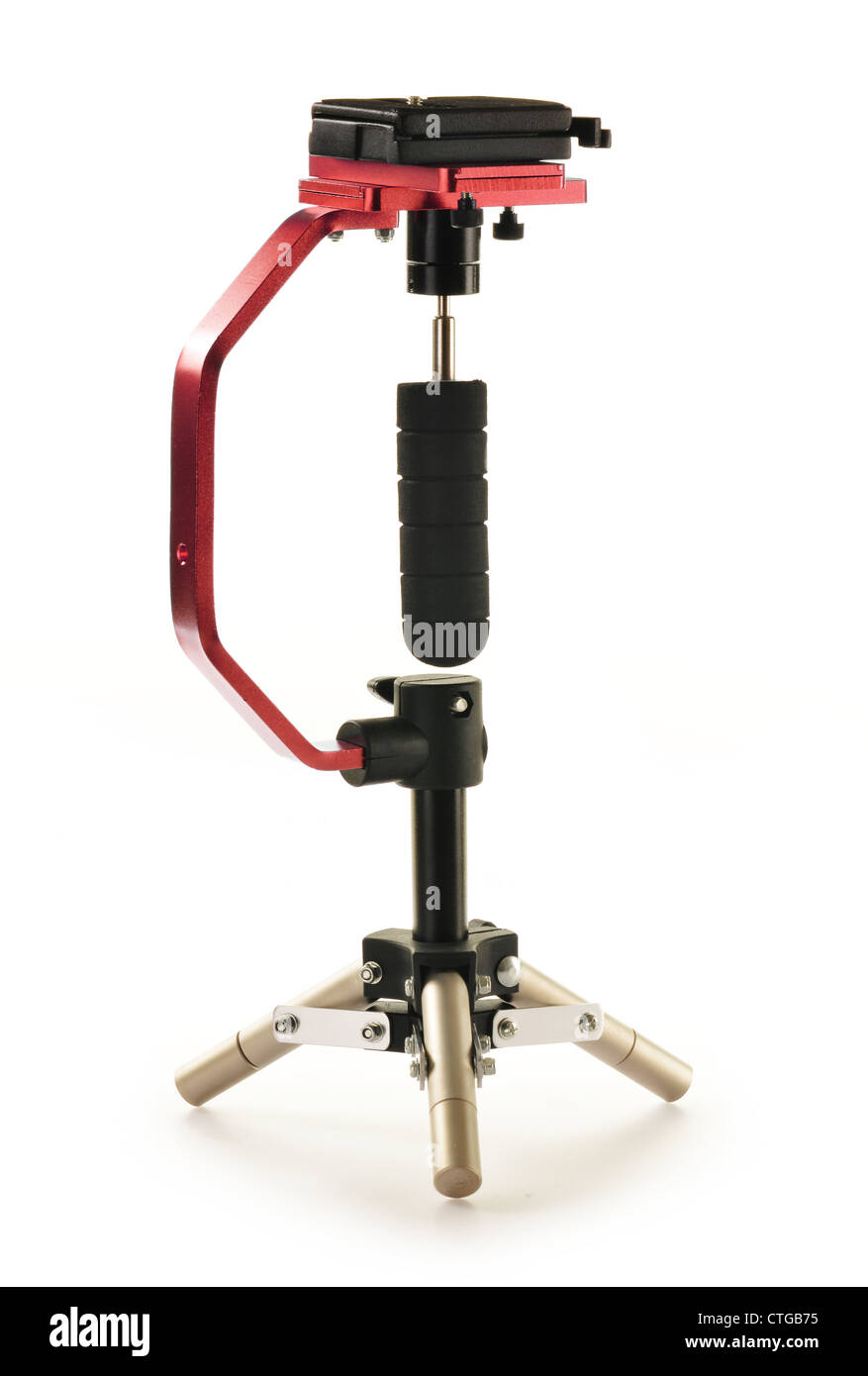 Professional Camera Camcorder Action Stabilizing Handle isolated on