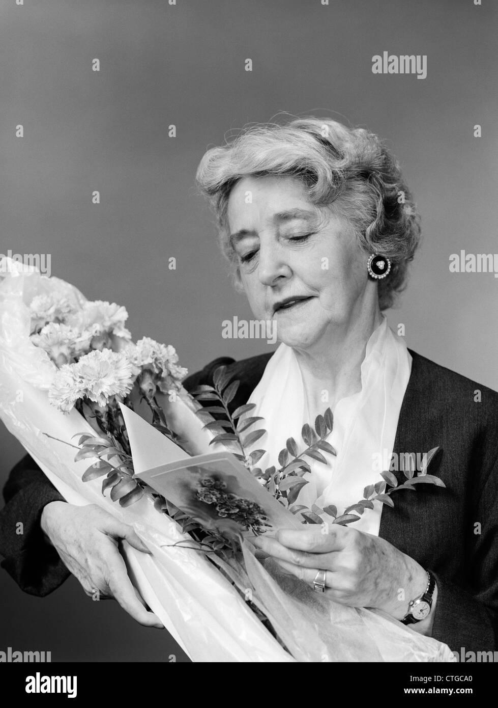 1960s-elderly-mature-senior-woman-hi-res-stock-photography-and-images