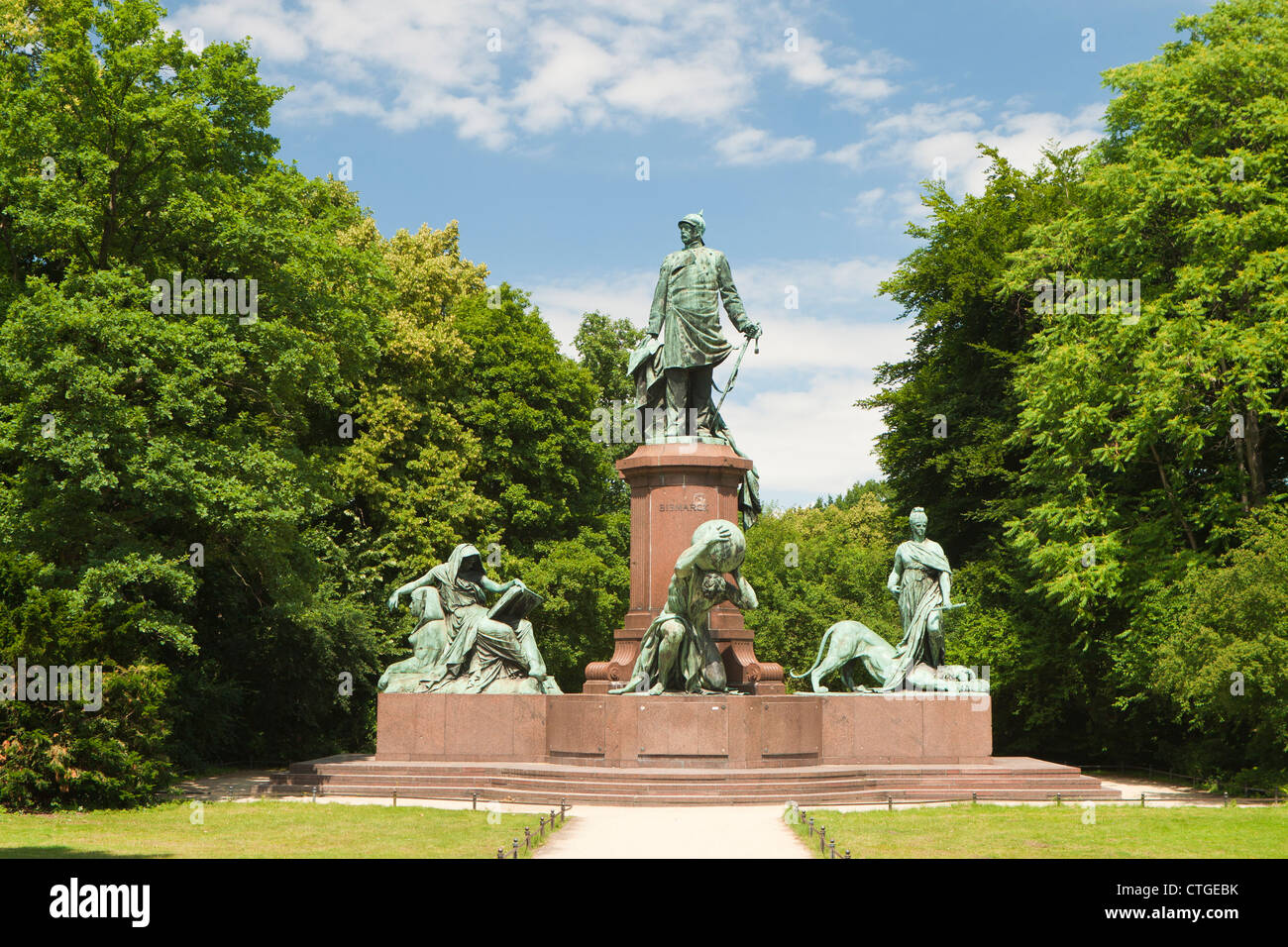 Bismarck statue Stock Photo