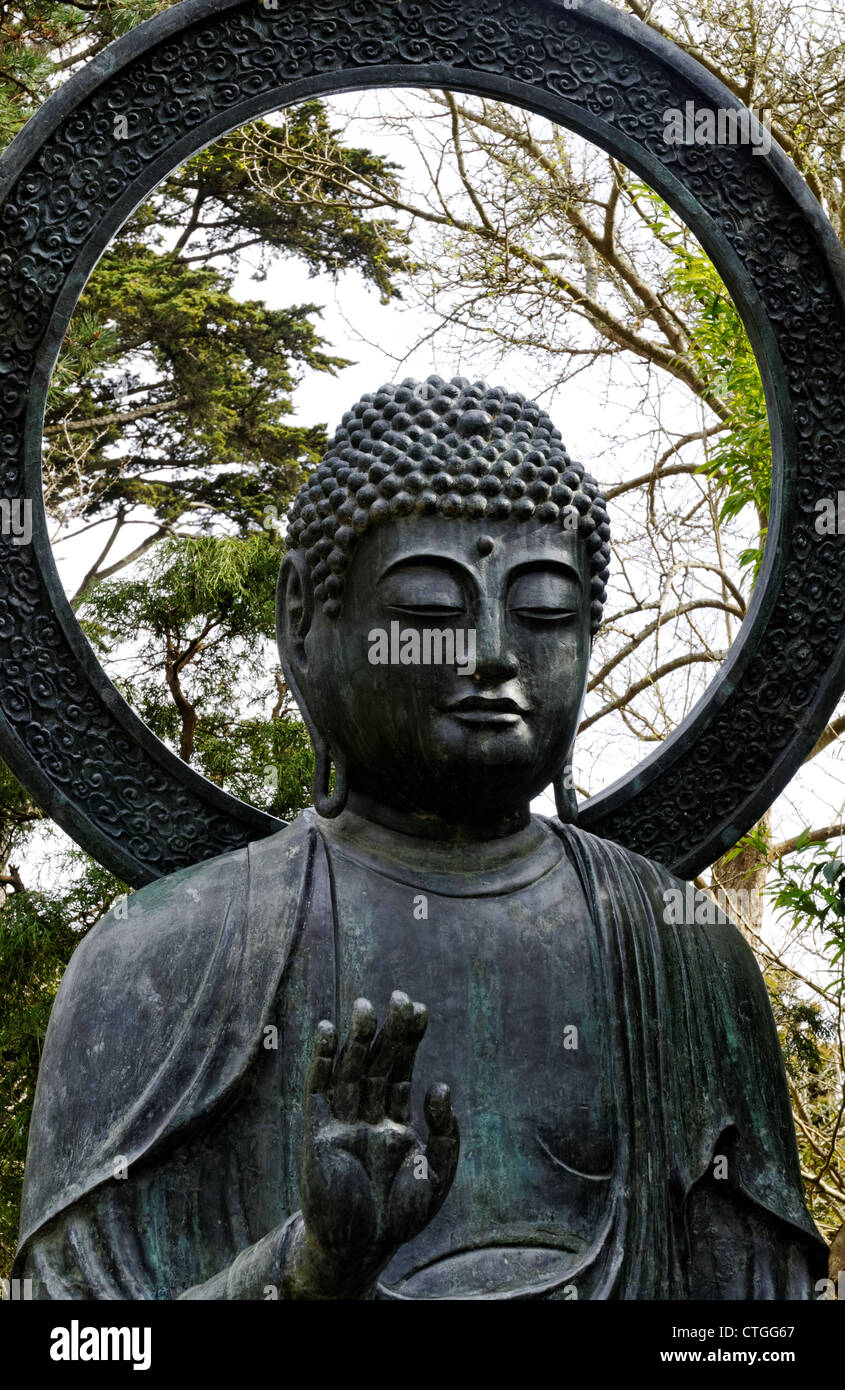 Buddha Statue Japanese Tea Garden Golden Gate Park San