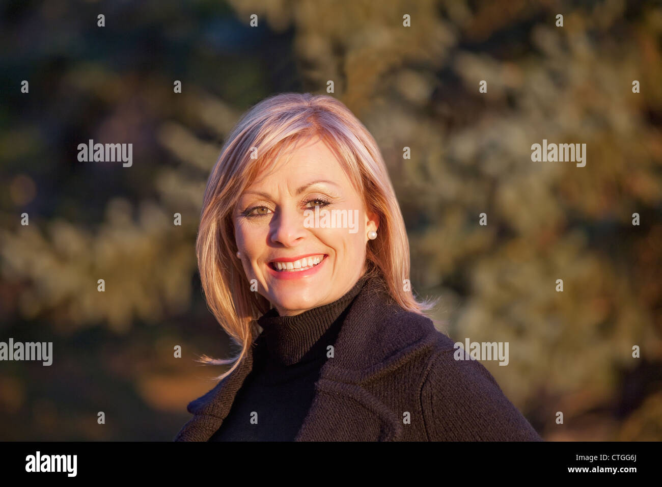 Portrait Of A Woman; St. Albert, Alberta, Canada Stock Photo - Alamy