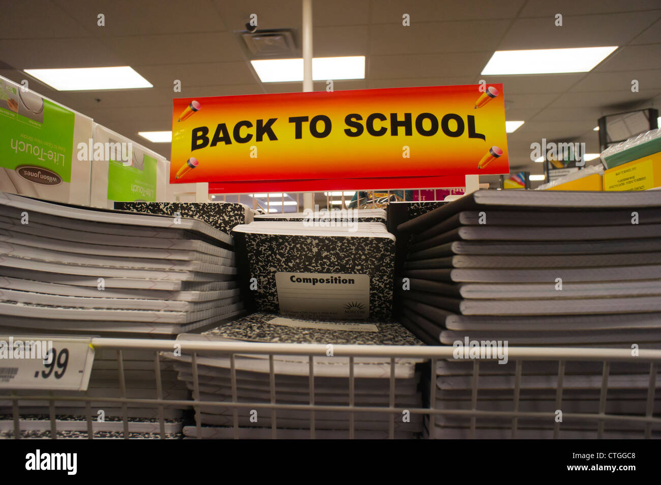 Office Supplies Hoboken office supply store for school supplies stock photos Office Supplies Hoboken office supply store for school supplies stock photos