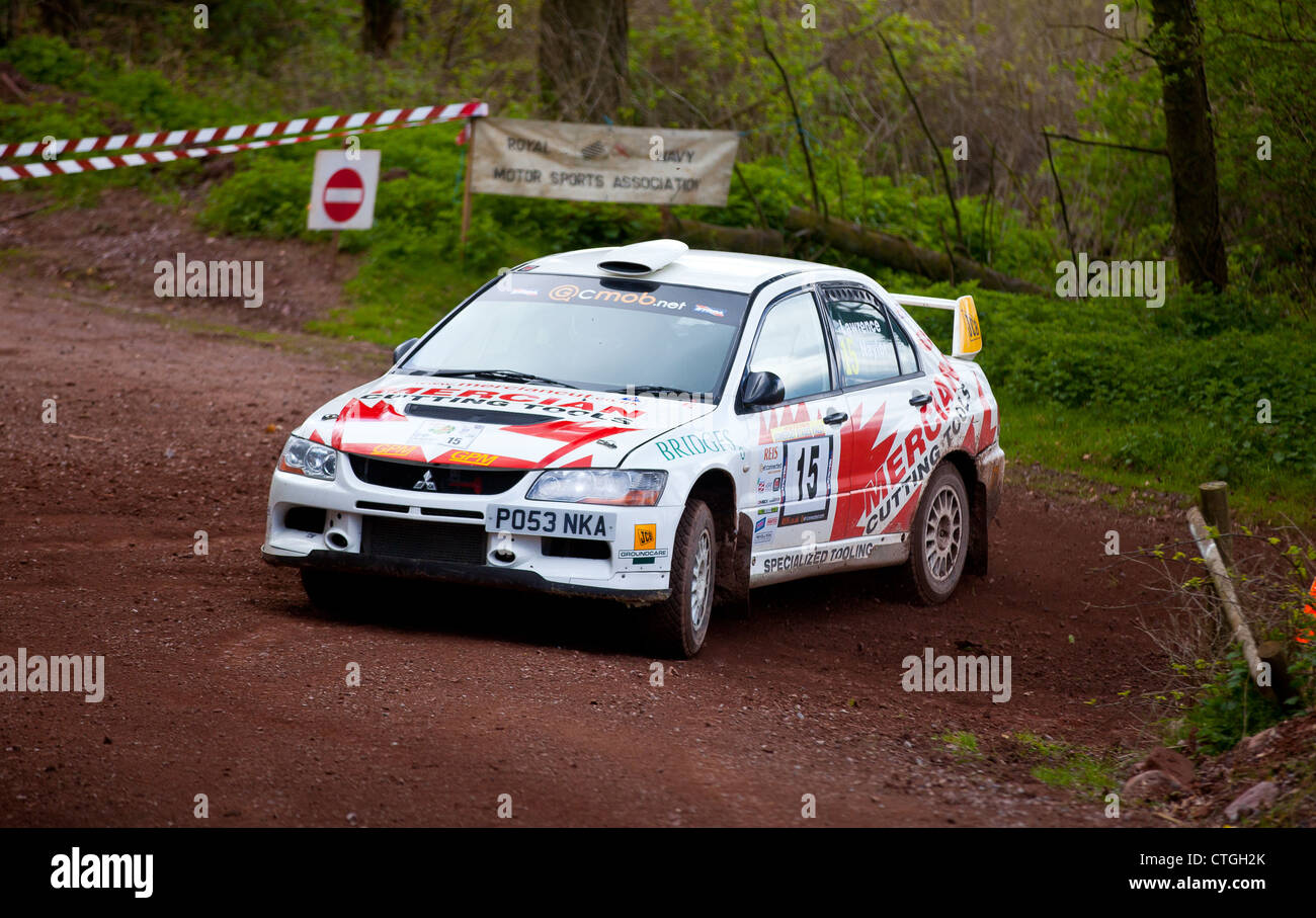 Rally cars forest rally stage hi-res stock photography and images - Alamy