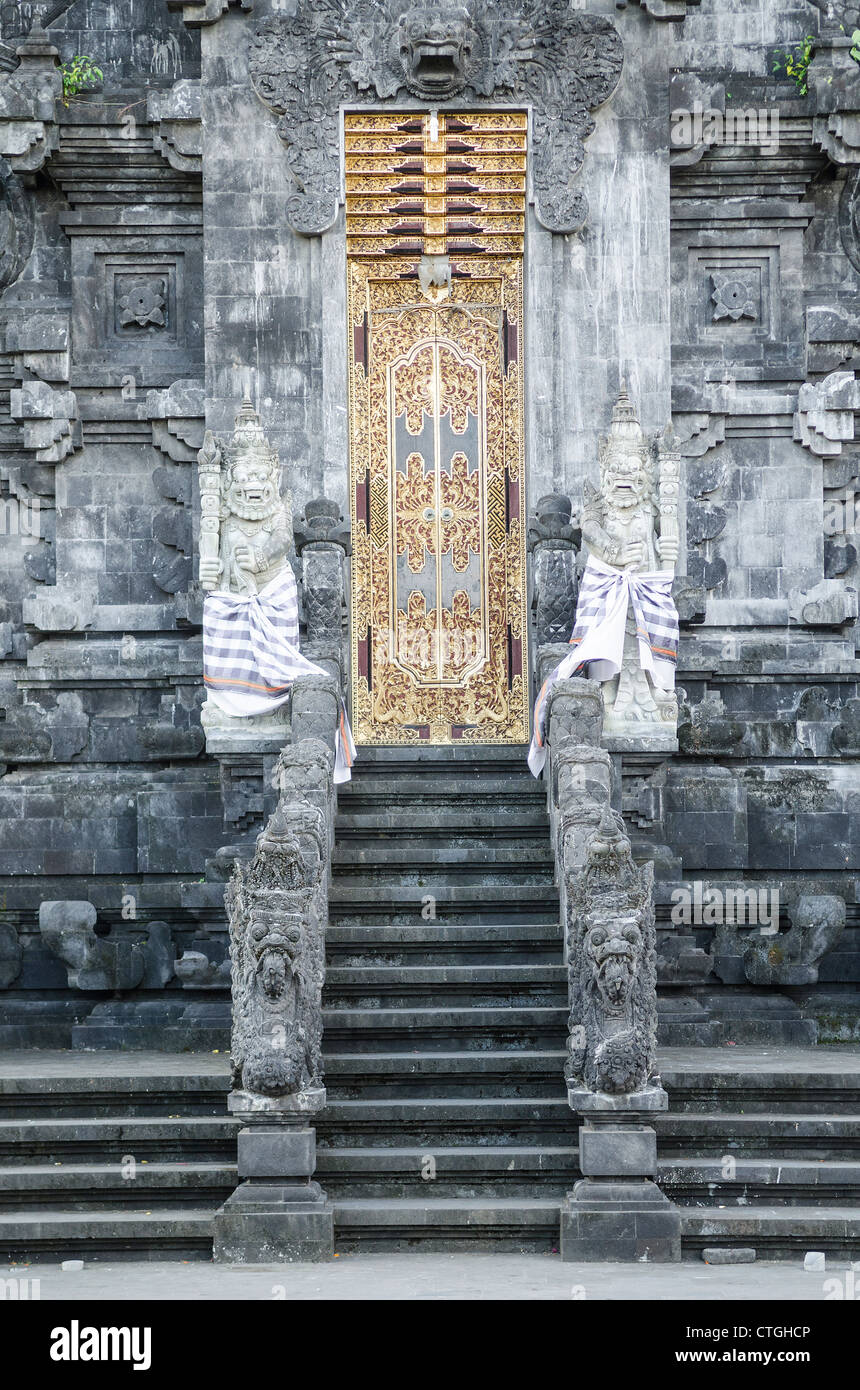 temple entrance door in bali indonesia Stock Photo