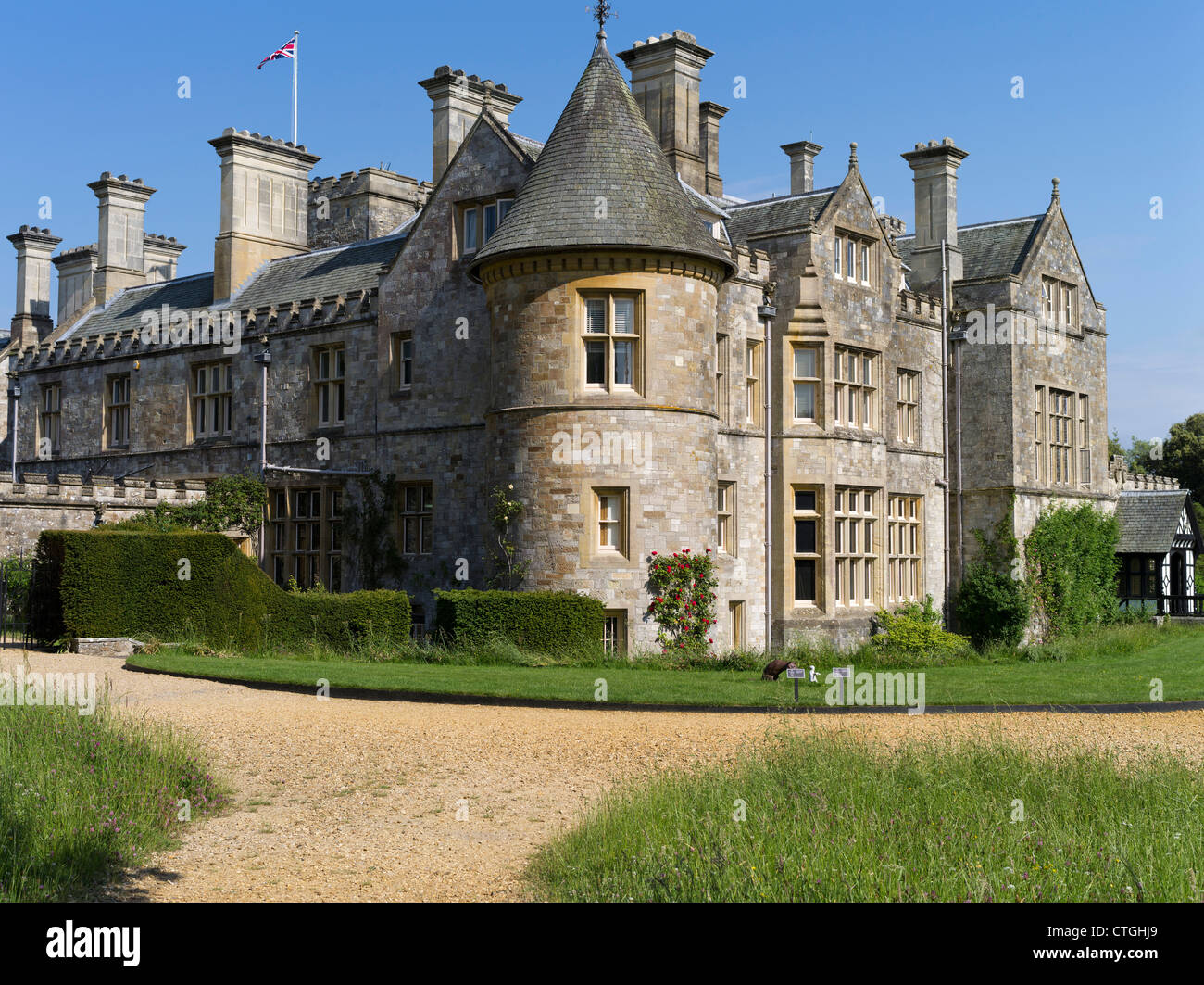 dh Lord Montagu house BEAULIEU PALACE HAMPSHIRE Mansion house uk stately home new forest beautiful private country estate of england Stock Photo