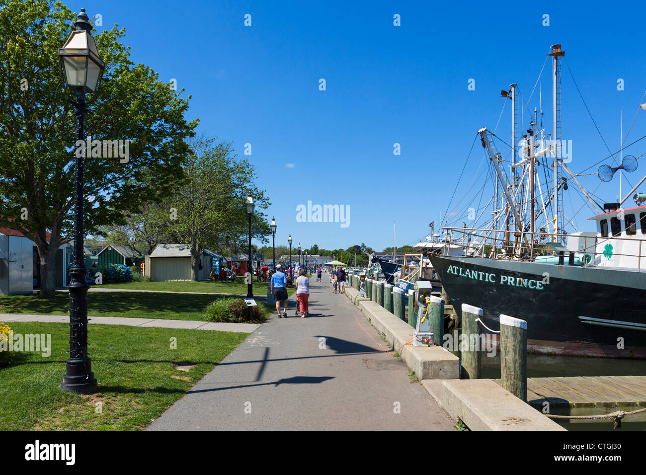 Boats in the harbor at Hyannis, Barnstable, Cape Cod, Massachusetts