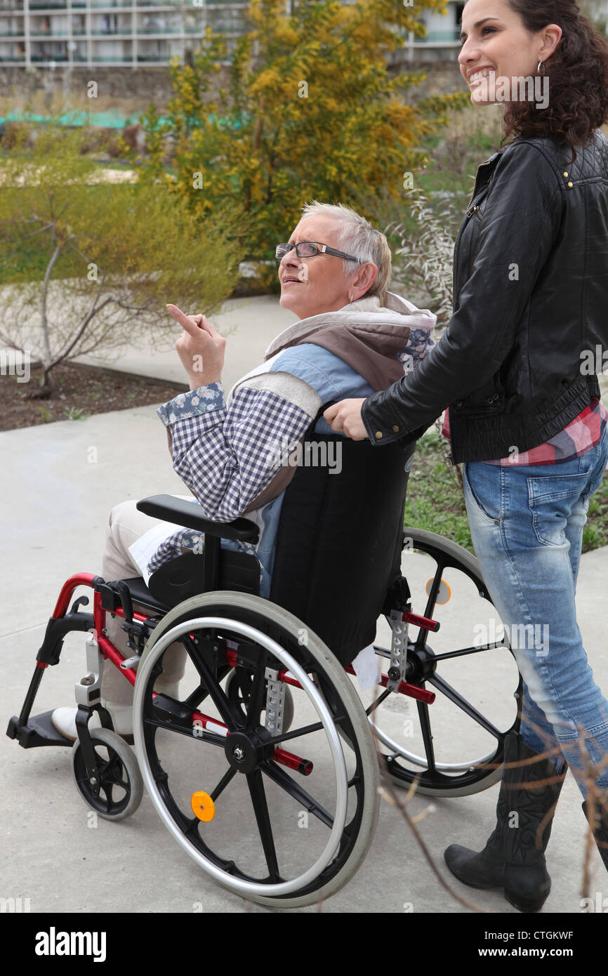 Wheelchair friendly park hi-res stock photography and images - Alamy