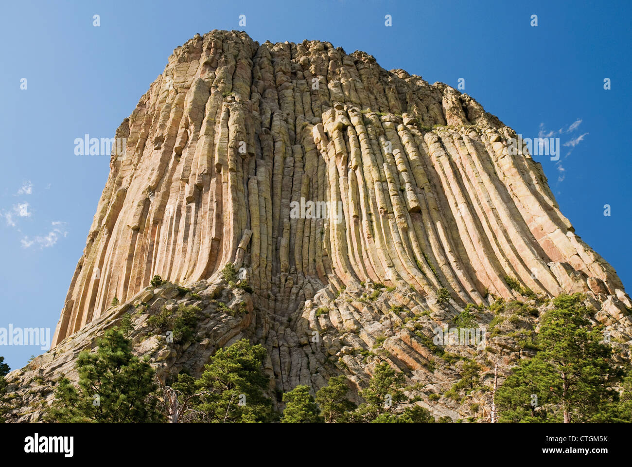 Devils Tower; Wyoming, United States of America Stock Photo