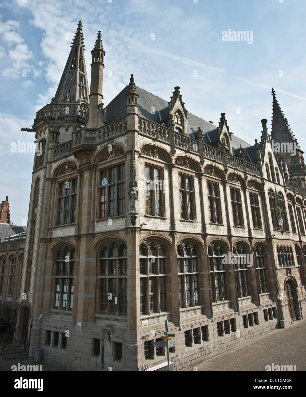 The Old Post Office; Gent, Oost-Vlaanderen, Belgium Stock Photo