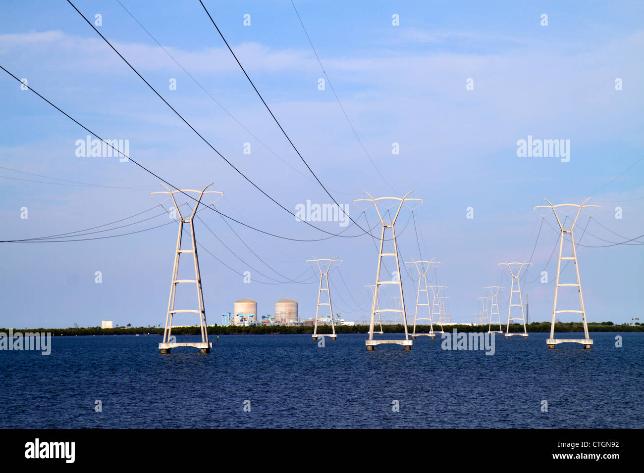Florida Fort Ft. Pierce St. Lucie Nuclear Power Plant twin nuclear